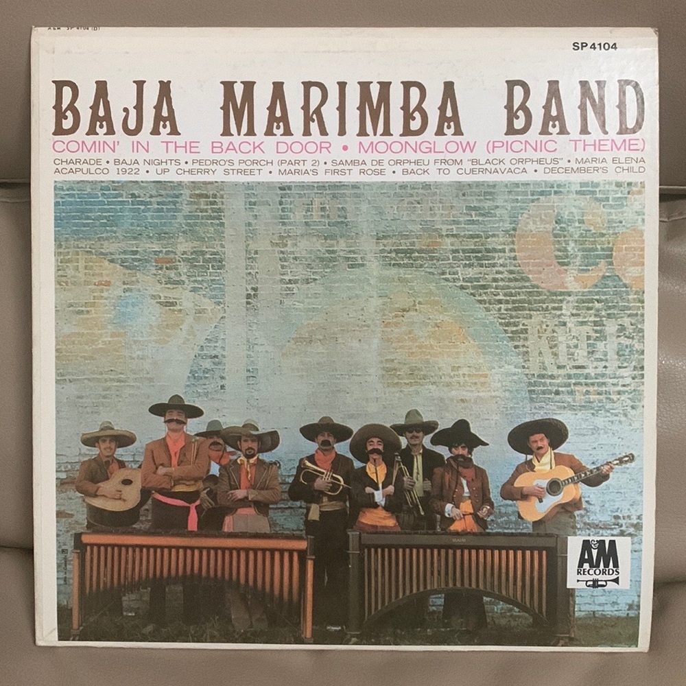 Baja Marimba Band Comin' In Back Moonglow (Picnic Theme) Vinyl LP A&M